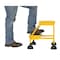 Vestil 18.5 H Steel Commercial Spring Loaded Rolling Ladder, 2 Steps LAD-2-Y - alternate 7